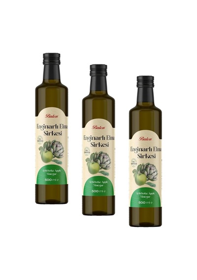 Enginar Ve Elma Sirkesi 500 Ml 3 Paketi
