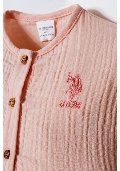 U.s. Polo Assn. Kız Bebek Turuncu Şort Takım 5274-50093 Turuncu