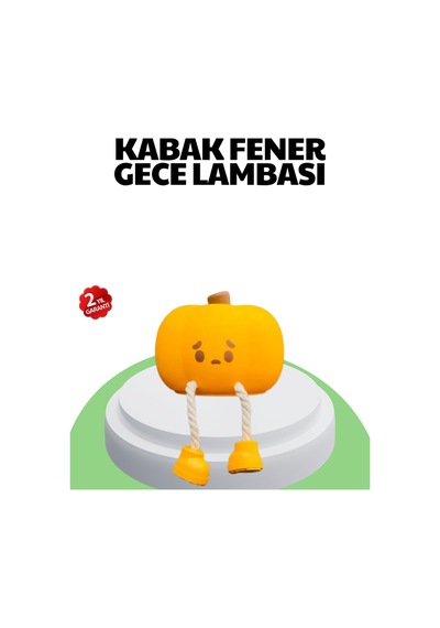 Şarjlı Pumpkin Led Masa Lambası Zamanlayıcılı Dokunmatik