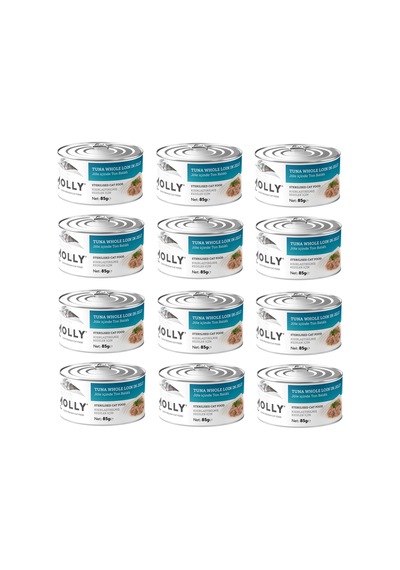 Molly Sterilised Ton Balıklı Jöle İçinde Kısır Kedi Konservesi 85 Gr. X 12 Adet