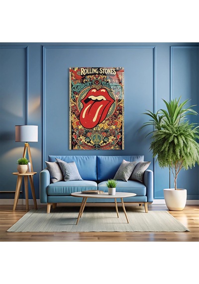 Rolling Stones Müzik Posteri - Cam Tablo - Deg1534 80 X 125 Cm