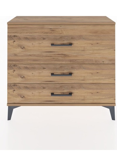 Arges Şifonyer 3 Çekmeceli 88x30x80 Çam-çam Atlas Çam