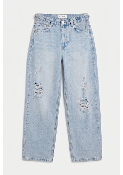 Kadın Ice Lotus 12s6-3 Süper Baggy Fit Denim Jean Ice Kot