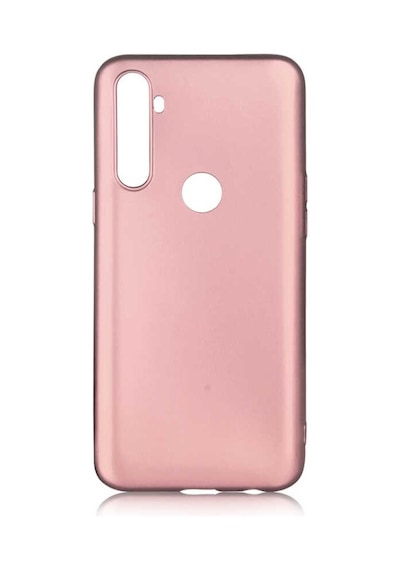 Rba Aksesuar Realme C3 Kılıf Rba Premier Silikon Kapak - Rose Gold Altın