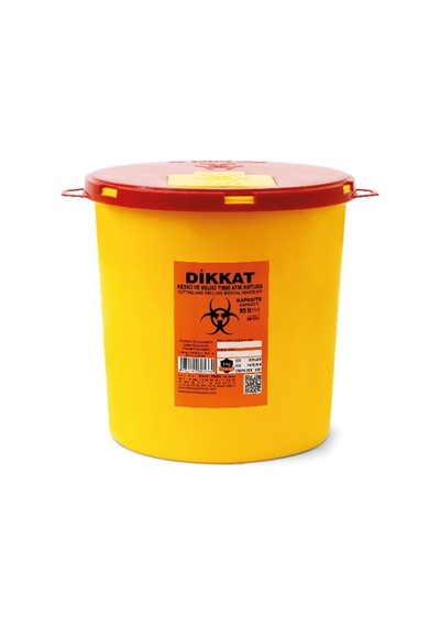 Blc Grup Medikal Tıbbi Atık Kutusu-Tıbbi Atık Kovası 10 Lt 10 Adet Blc Ahşap