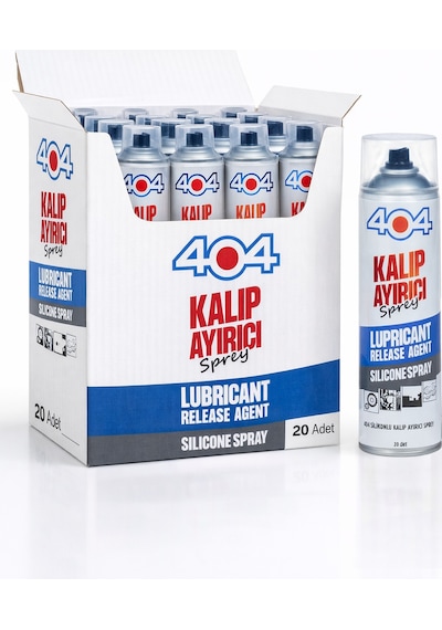 404 Silikonlu Kalıp Ayırıcı Sprey 400ml 20li Koli