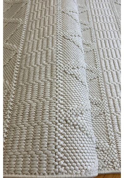 Leiva Home Monaco 0219a Krem Bohem Sisal Bukle Yumuşak Özel Kesim Salon Koridor Mutfak Yolluk Saçaklı Halı 0210a-krem
