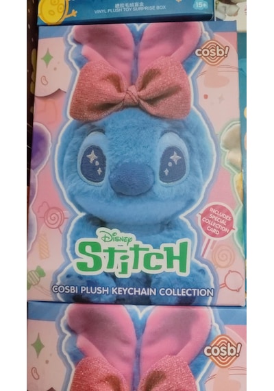 Tokalı Stitch Süpriz Kutu Poşetinde Peluş Çok Renkli