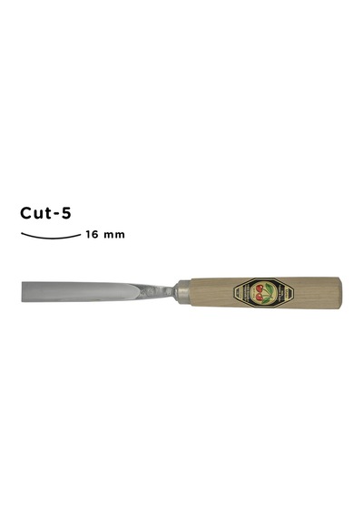 Kirschen Düz Oluklu Ağız Oyma Iskarpelası Cut5 - 16Mm