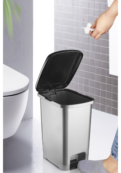 Nandy Home 10 Lt Eco Slim Pedallı Çöp Kovası Antrasit