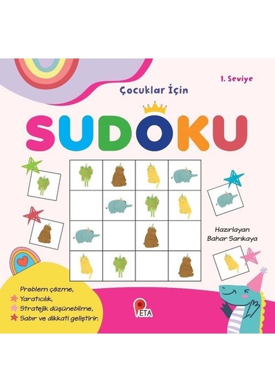 Çocuklar İçin Sudoku - 1.Seviye - Bahar Sarıkaya - Peta
