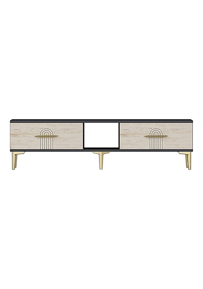 Tsa1515at - İdatv150 Tv Stand, Tv Sehpası Antrasit - Traverten 150cm