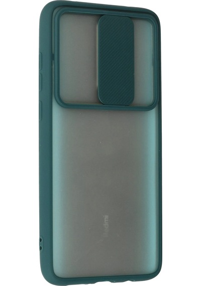 Newface Xiaomi Redmi Note 8 Pro Kılıf Palm Buzlu Kamera Sürgülü Silikon Semeglbl - 37 - Yeşil