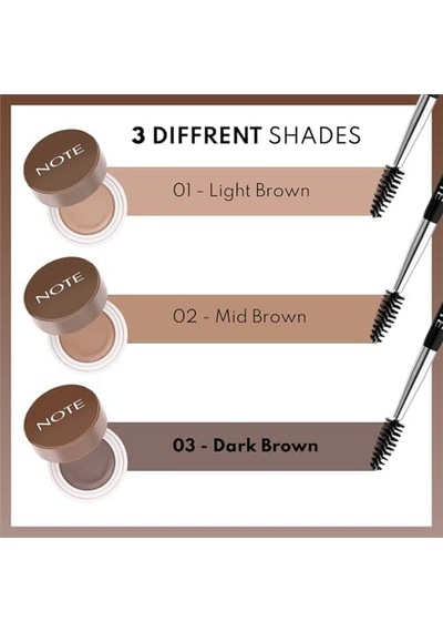 Brow Pomade 03 Dark Brown Kalıcı Kaş Pomadı 0