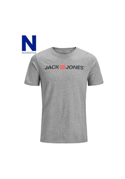 Jack & Jones Jack Jones Logo Crew Neck Noos Erkek Tişört 12137126 Gri