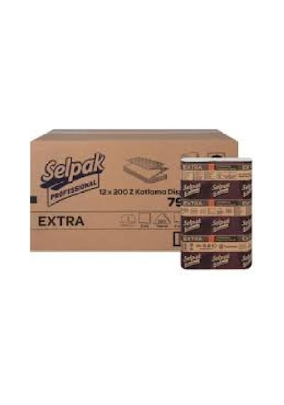 Selpak Z Katlama Havlu 12 x 200'lü