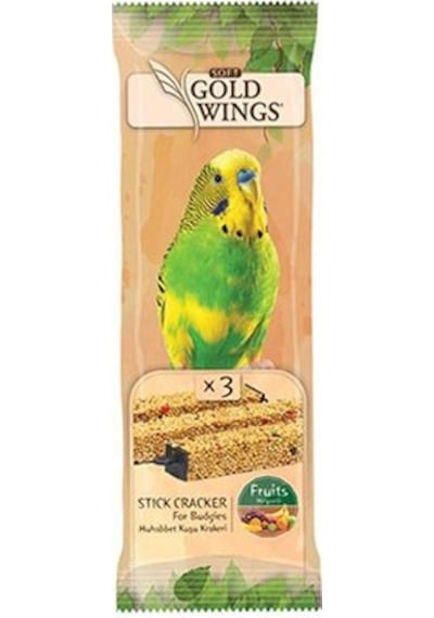 Gold Wings  Meyveli Muhabbet Kuşu Krakeri  3 Lü