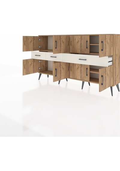 Arges Konsol 5 Raflı 3 Çekmeceli 8 Kapaklı 176x30x99 Çam-çam/aytaşı Atlas Çam/aytası - Atlas Çam Arges Konsol 5 Raflı 3 Çekmeceli 8 Kapaklı 176x30x99 Çam-çam/aytaşı Atlas Çam/aytası - Atlas Çam
