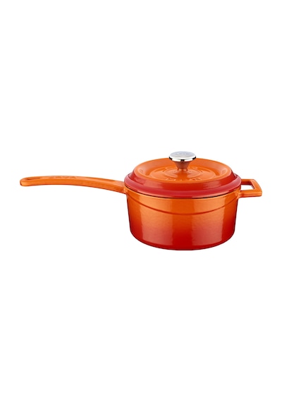 Lava Döküm Yuvarlak Sos Tenceresi. Metal Saplı Çap 16 CM.