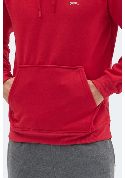 Slazenger Moonlıght I Erkek Kapüşonlu Kırmızı Sweatshırt Kırmızı