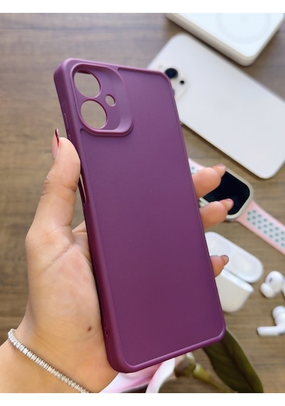 Samsung Galaxy A06 Uyumlu Kamera Korumalı Darbeye Dayanıklı Renk Atmayan Keep Silikon Kılıf Mor