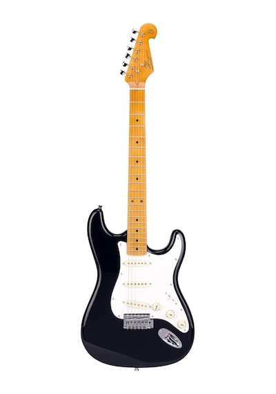 SX SST57 BK Stratocaster Elektro Gitar (Black)