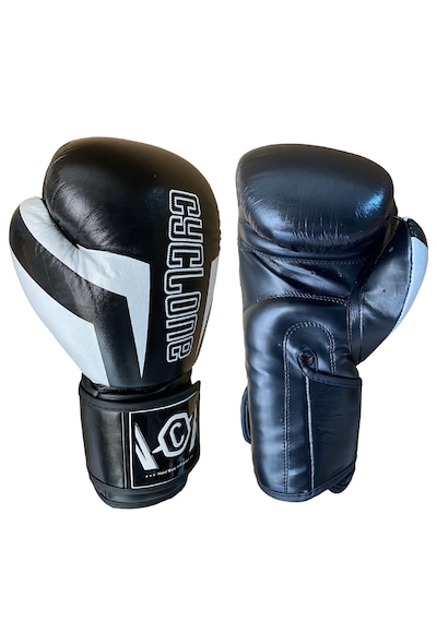 Cyclone Clash Orijinal Deri Boks Ve Kick Boks Eldiveni Siyah