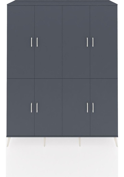 Kronos Gardrop 4 Raflı 8 Kapaklı 4 Askılı 176x59x221 Antrasit-antrasit Antrasit Kronos Gardrop 4 Raflı 8 Kapaklı 4 Askılı 176x59x221 Antrasit-antrasit Antrasit