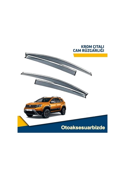 Dacia Duster Mügen Cam Rüzgarlığı Kromlu 2018 Sonrası 4 Lü Set N11.4665