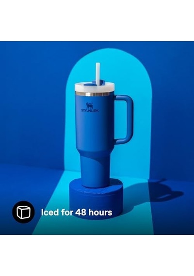 Pipetli Termos Bardak, 1.18 L Açık Beyaz