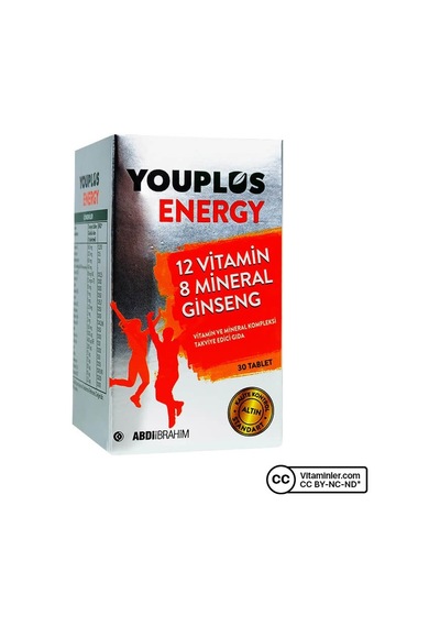 Youplus Energy Takviye Edici Gıda 30 Tablet