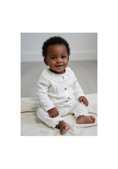 Baby Müslin Newborn Pure Theme Hırka 2'li Takım 10135 Ekru