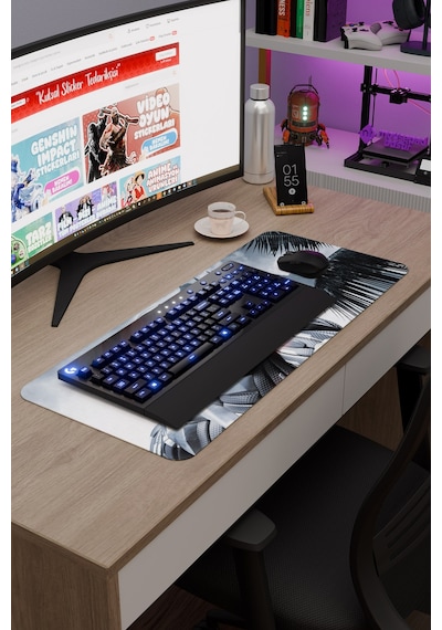 Crysis Kaymaz Dikişli Kauçuk Oyuncu Mousepad V3 - 70x30 Xl Gaming Mouse Pad Fare Altlığı