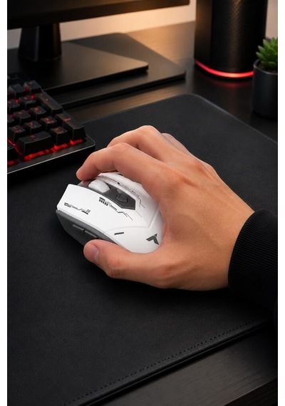 Delux Serisi Cihaz Oyuncu Faresi Mouse Çift Modlu Sessiz Kablosuz Tm20