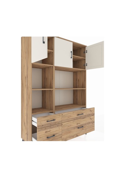 Hyperion Dolap 8 Raflı 4 Çekmeceli 3 Kapaklı 132x44x195 Çam-aytaşı/çam Aytası/atlas Çam Hyperion Dolap 8 Raflı 4 Çekmeceli 3 Kapaklı 132x44x195 Çam-aytaşı/çam Aytası/atlas Çam