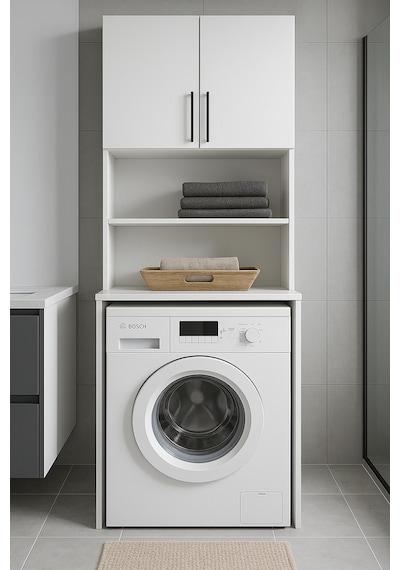 Modern Banyo Dolabı Beyaz