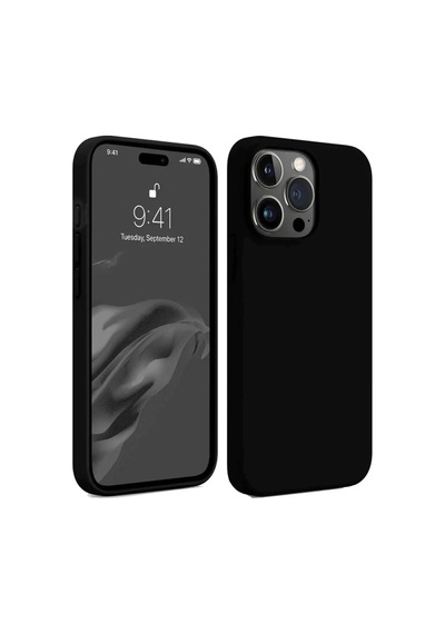 İphone 15 Pro Max Kılıf First Silikon - Siyah