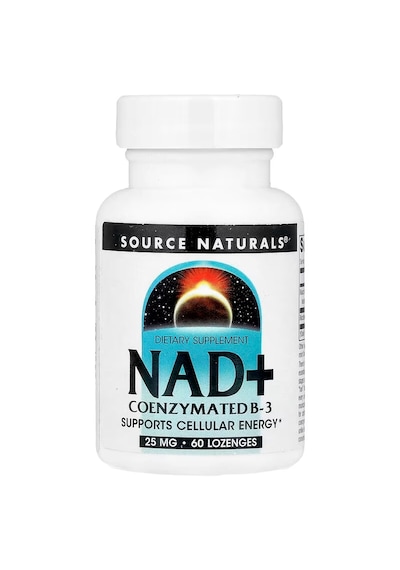Source Naturals Nad+ Nicotinamide Adenine Coenzymated Niacin Vitamin B-3 Atp 60 Lozenges
