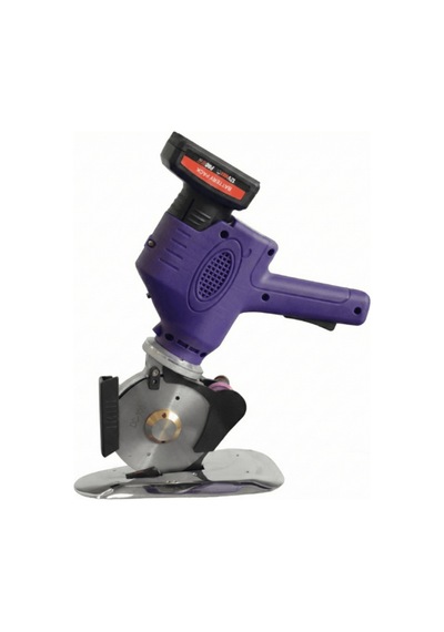Akülü Şarjlı Yuvarlak Kumaş Kesim Motoru 4 İnç 12v Kumaş Kesim Makinesi Dc-100 Ycm-40 Mor