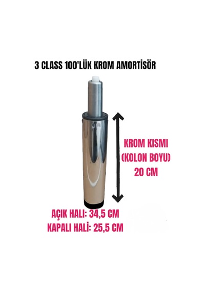 Sandofis 3 Class 100'lük Krom Amortisör