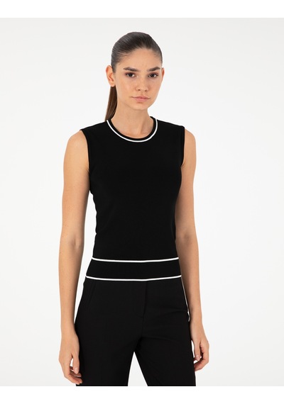 Pierre Cardin Kadın Siyah Bluz Triko 50296459-vr046 Siyah