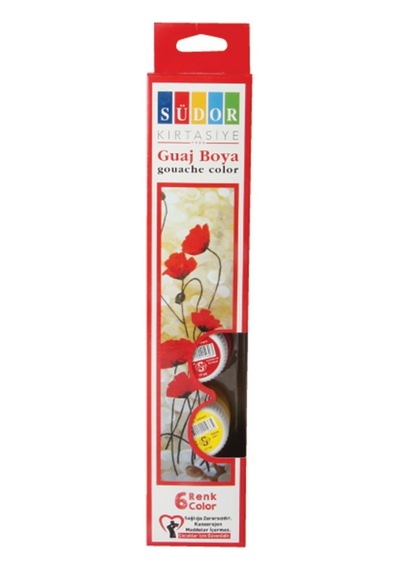 Sudor 6lı Gaj Boya +fırça