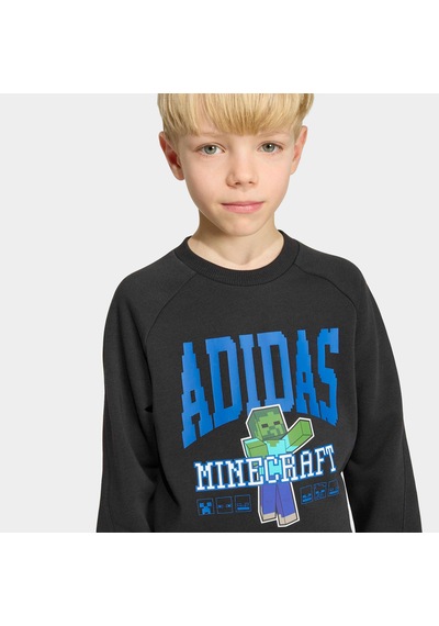 Adidas Little Kids Minecraft Jog Set Çocuk Siyah Eşofman Takımı Kh3194 Çok Renkli