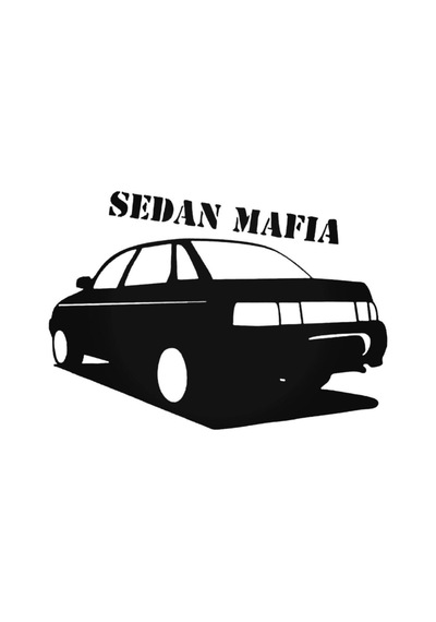 Sedan Mafia Tasarım Oto Sticker Model A 20 15 Cm