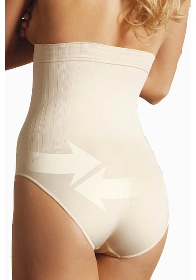 Anıl Lingerie Anıl 2477 Kadın Dikişsiz Yüksek Bel Korse Ten