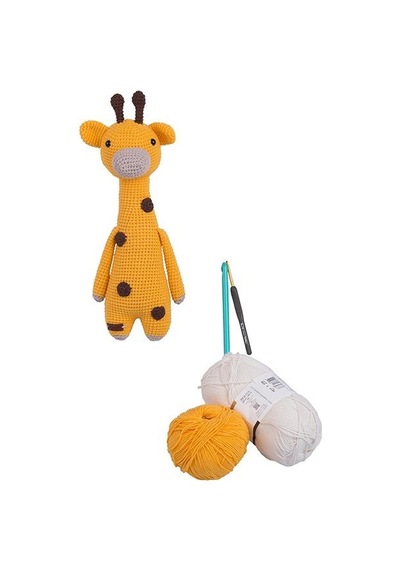 Amigurumi Organik Oyuncak-uyku Arkadaşı -örme Zürafa Bebek