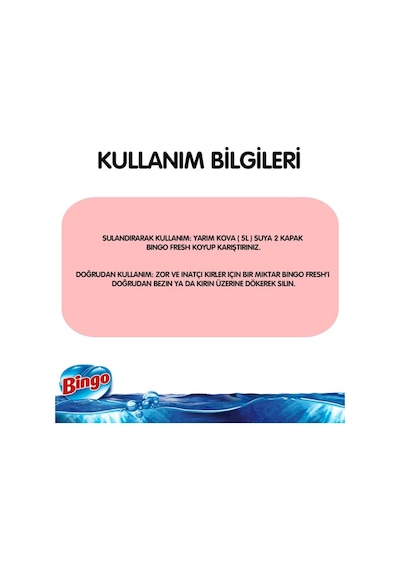 Bingo Fresh Yüzey Temizleyici Lovely 2500 ML