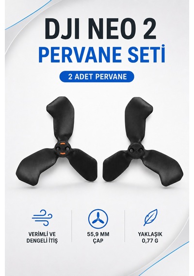 Neo 2 Pervane Seti 2 Adet İşaretli Ve İşaretsiz 3 Kanatlı Yedek Drone Pervanesi