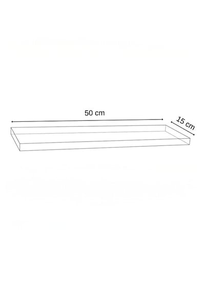 Alpa Ev Mobilya Minimal 2'li Duvar Rafı Seti Dekoratif Raf 50x15 Cm Atlantik Çam