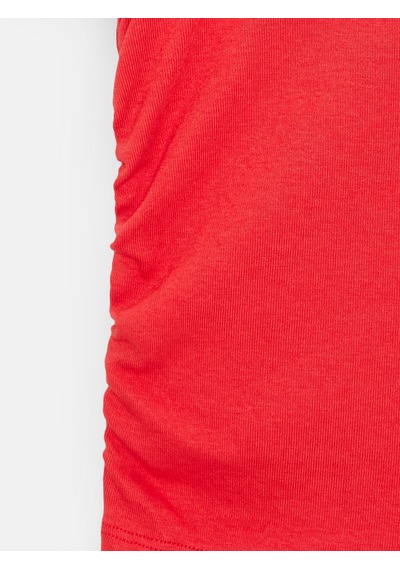 Dilvin 32614 Polo Yaka Top-kırmızı